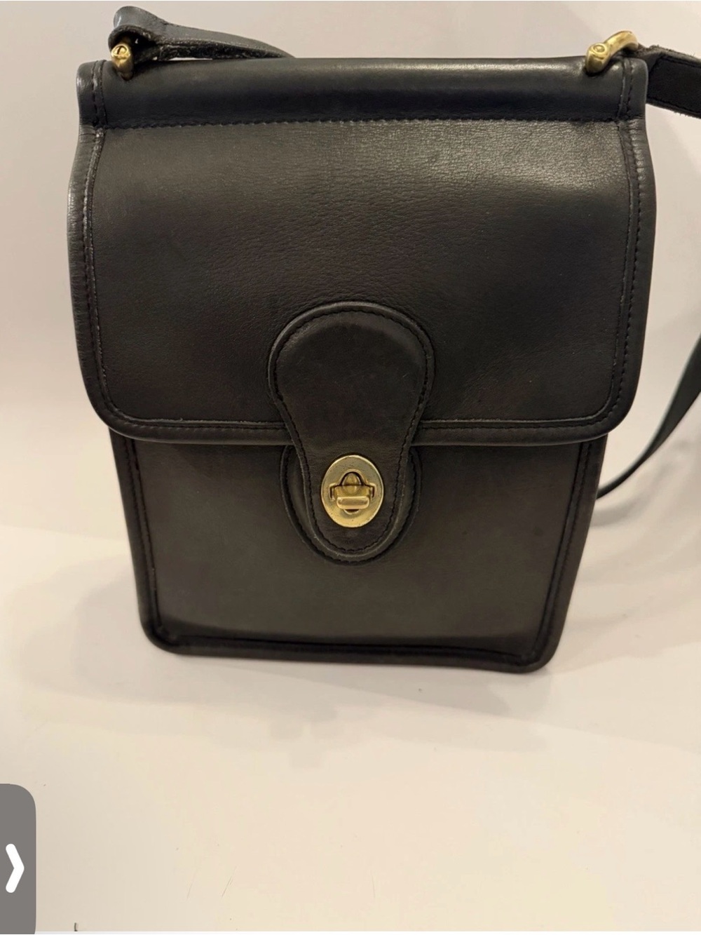 Vintage Coach Original Murphy Bag #9930 Crossbody Black Brass 90s Beautiful